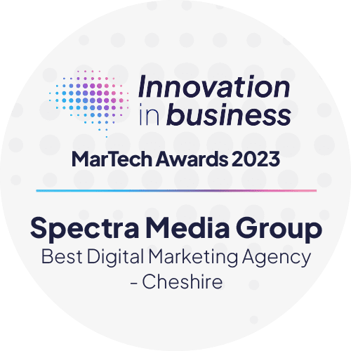 Spectra Media Group Ltd: Celebrating Success as Best Digital Marketing Agency at the Martech Innovation in Business Awards 2 Jan23244 Spectra Winners Badge